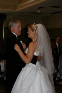 My dad dancing with my bride, Melanie, at our wedding in 2004